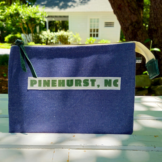 Vintage Canvas Pinehurst Wide Open Pouch